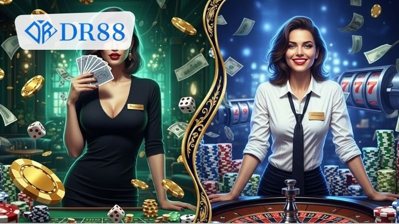 DR88 so với Kubet về danh mục trò chơi